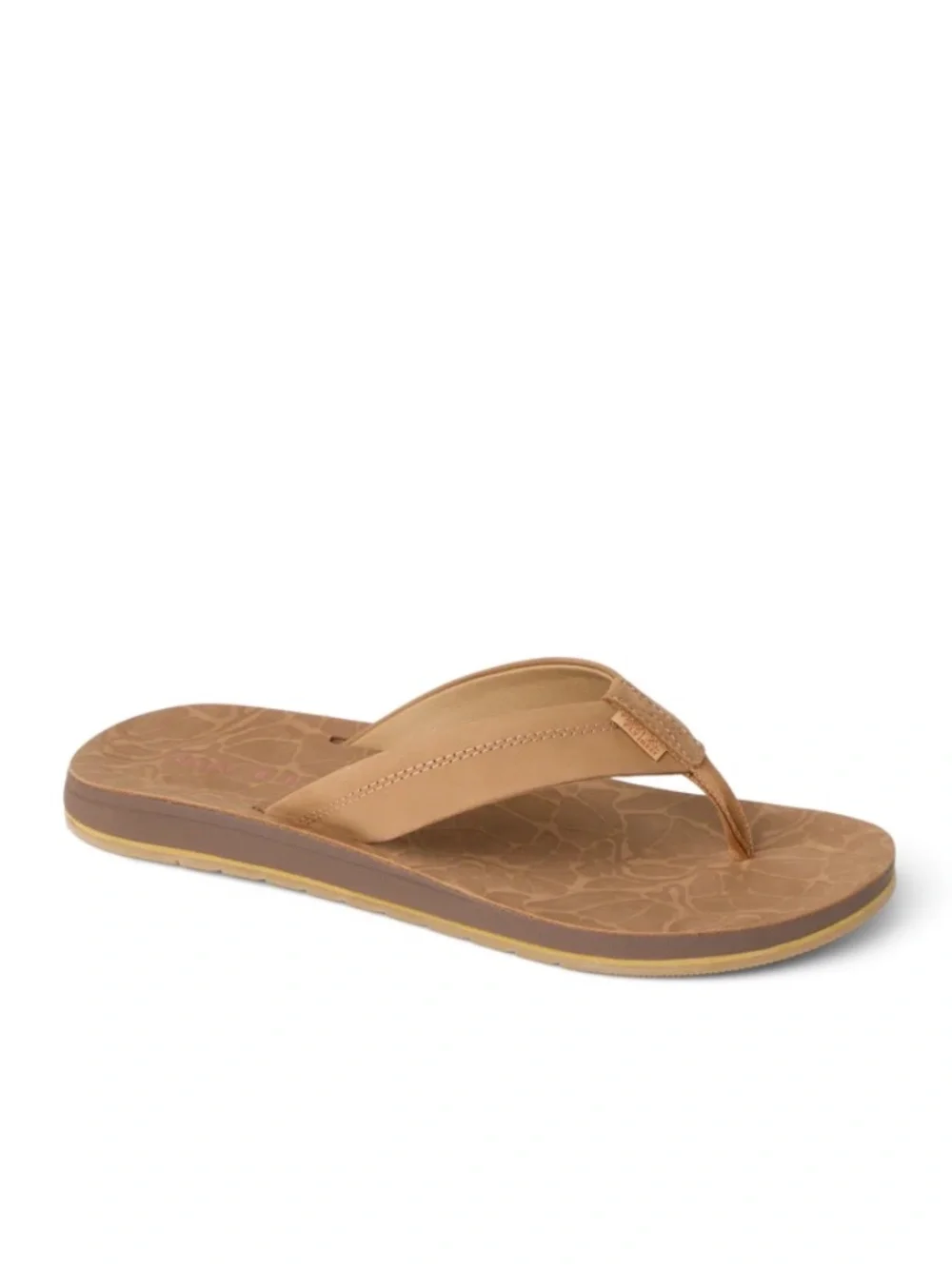 MEN'S FREE FLY X REEF OJAI COLLAB 'NUBUCK' LEATHER SANDALS/FLIP-FLOPS, 9, NIB!!